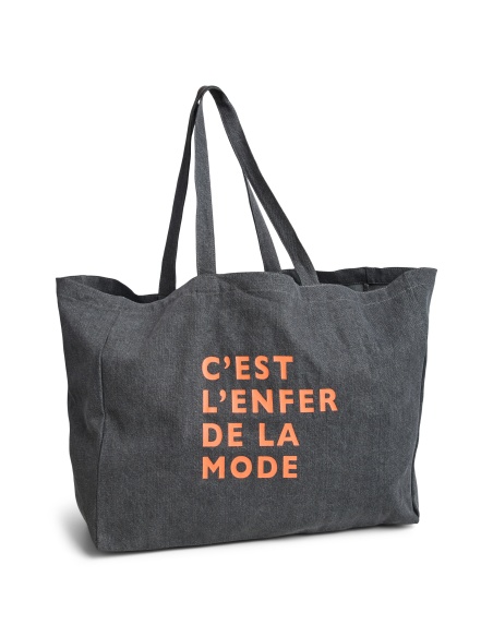 Tote Bag Orange Black PCSASTRO PIECES - 1 | ACCESSORI
